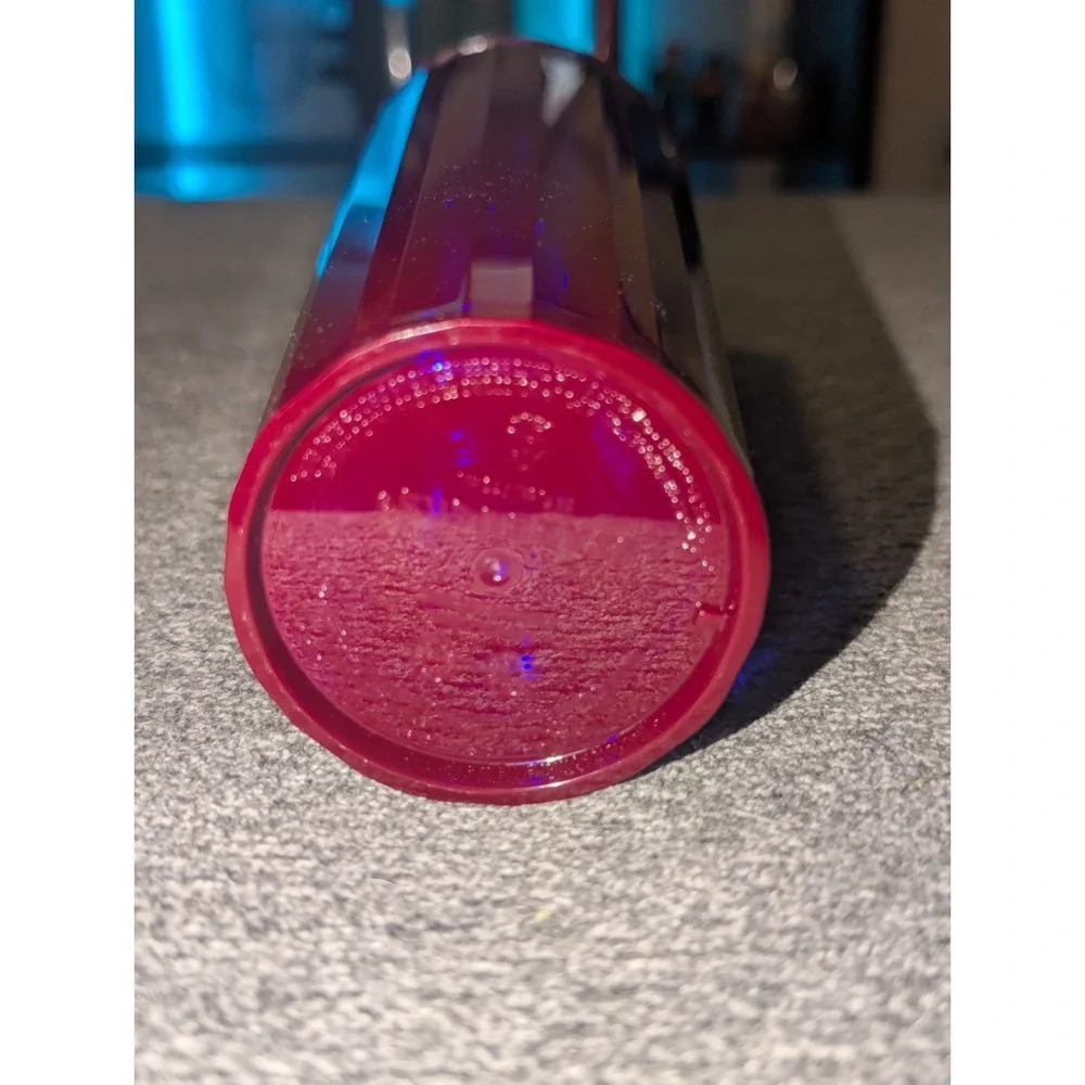 Starbucks Tumbler April 2021 Tall Purple Cold Cup Blue Edge Glow Dome Lid 24 oz